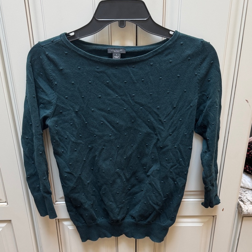 Ann Taylor Factory Teal Sweater
